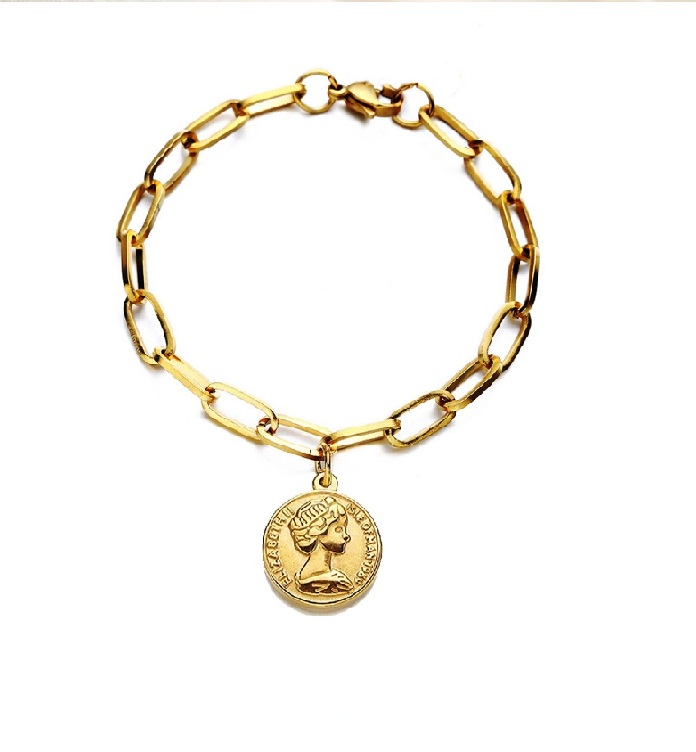 Charm Bracelet With Coin